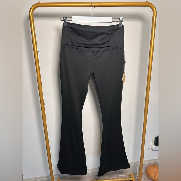 Baby Phat Y2K Rhinestone Foldover Flare Yoga Pants – Size M - Picture 3 of 6